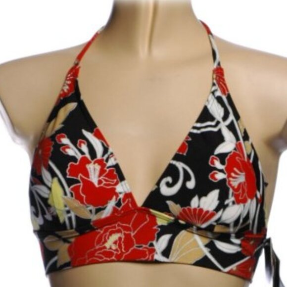 Be Creative Black Floral Bikini - Sz 8 - NEW - Picture 8 of 9